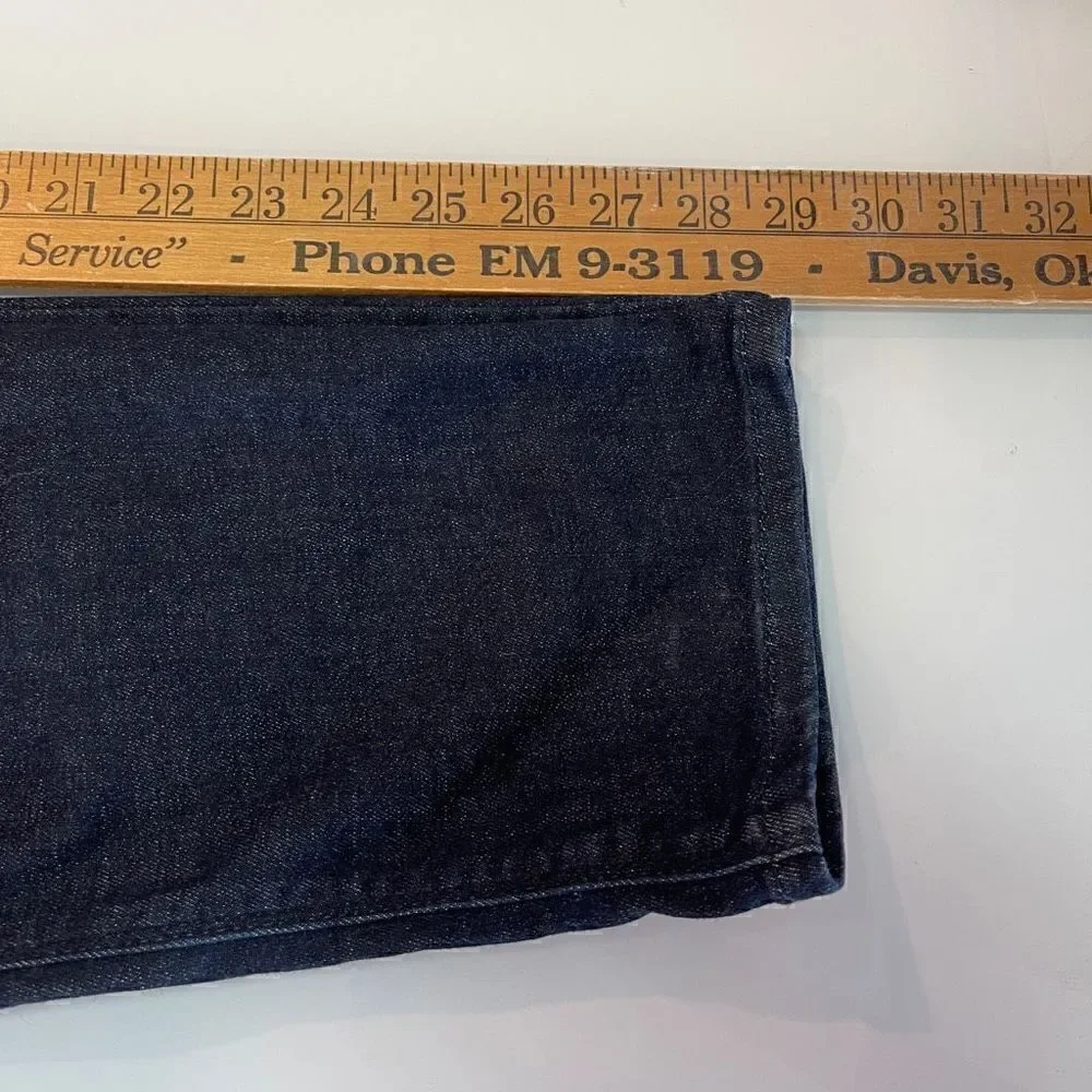 Frame Black Le Sylvie Washed Woven High Straight Denim Jeans Size 27